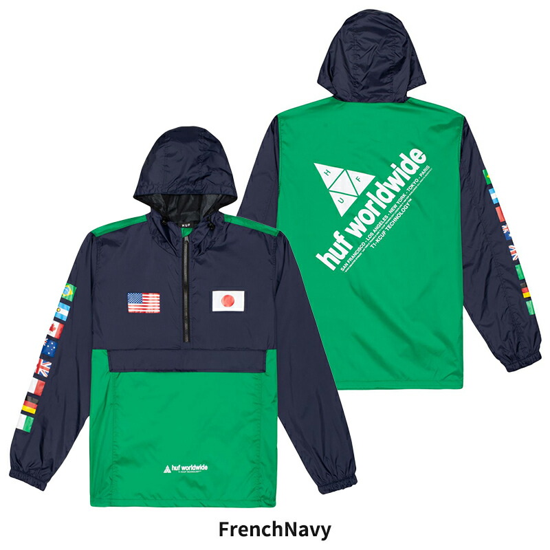 楽天市場】ハフ HUF FLAGS ANORAK JACKET アノラック ジャケット