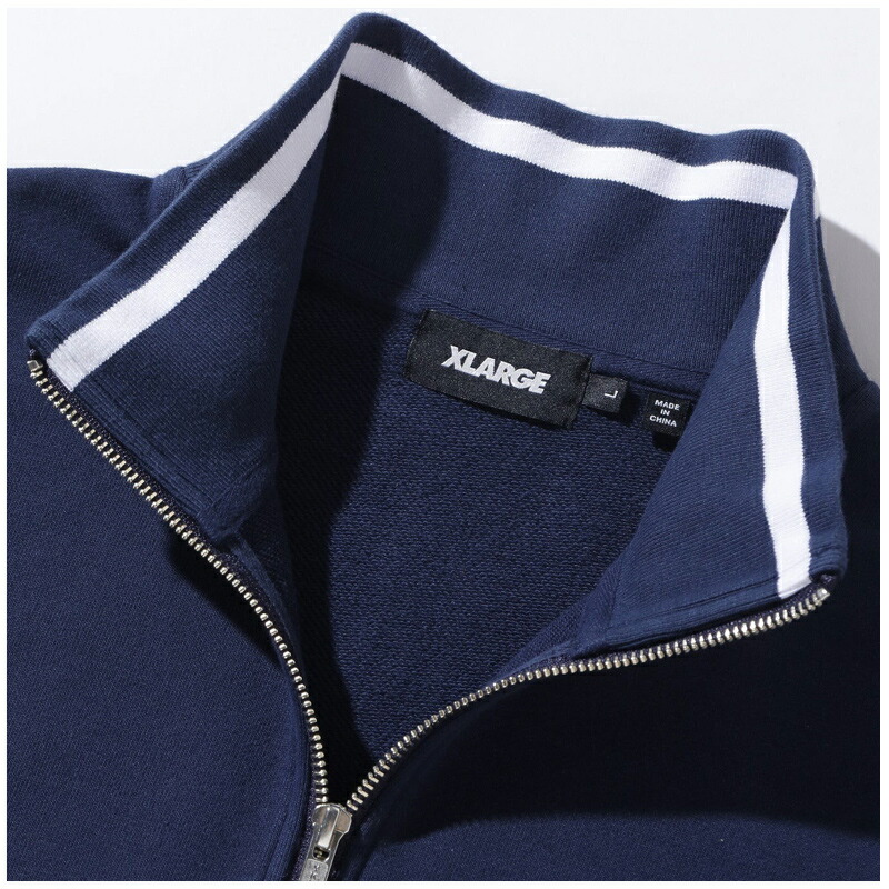 楽天市場】エクストララージ メンズ XLARGE STRIPED RIB HALF ZIP