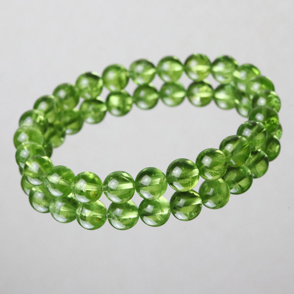 楽天市場】ペリドット ブレスレット 約8mm ストレート【パワーストーン