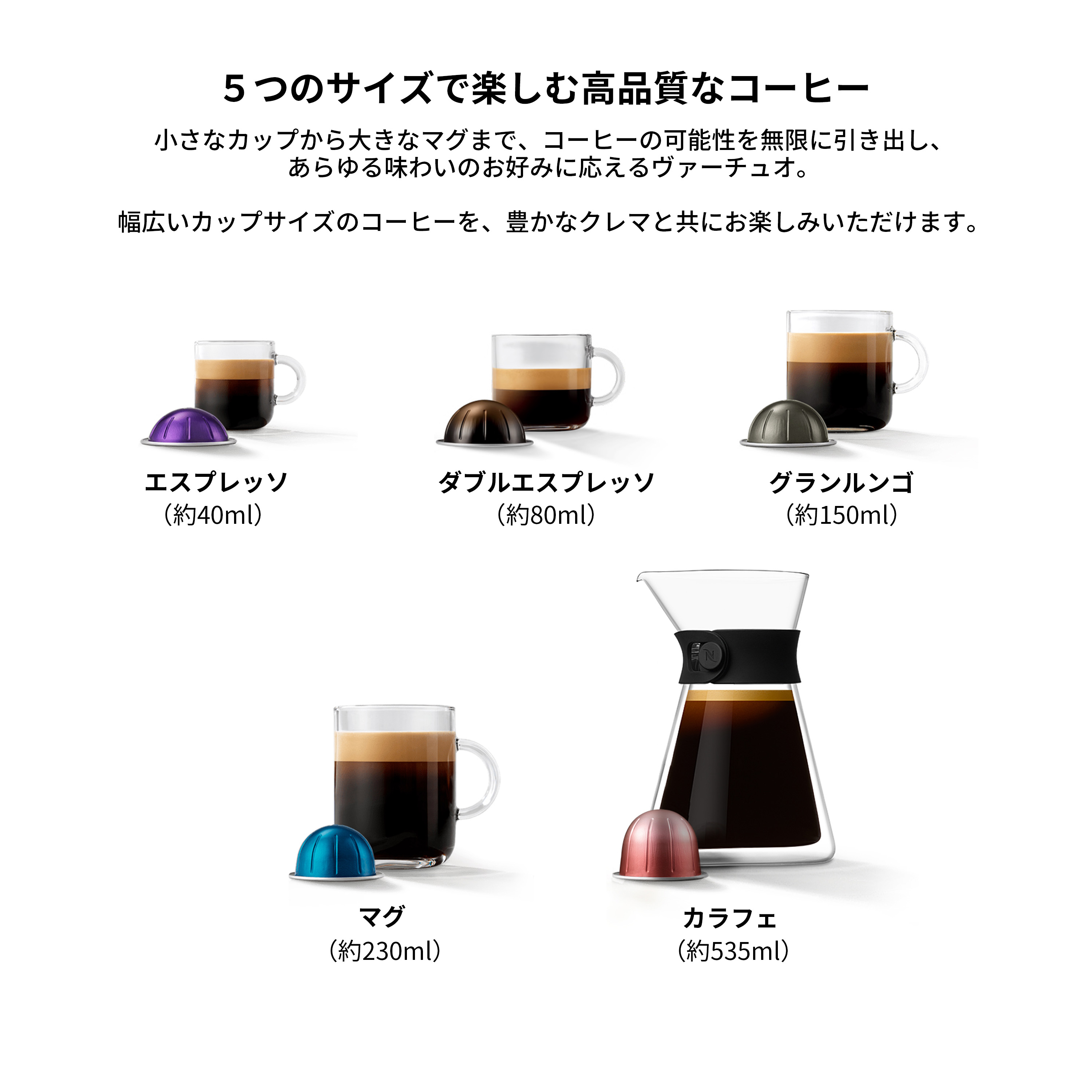楽天市場】【公式】ネスプレッソ ヴァーチュオ マグ4本セット 4種（40