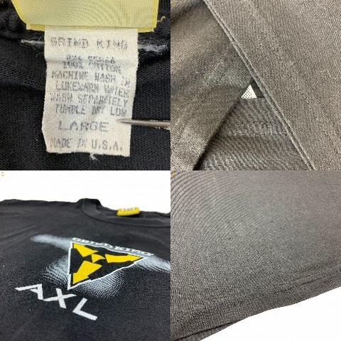 楽天市場】USA製 90s GRIND KING Print S/S Tee 黒 L グラインドキング