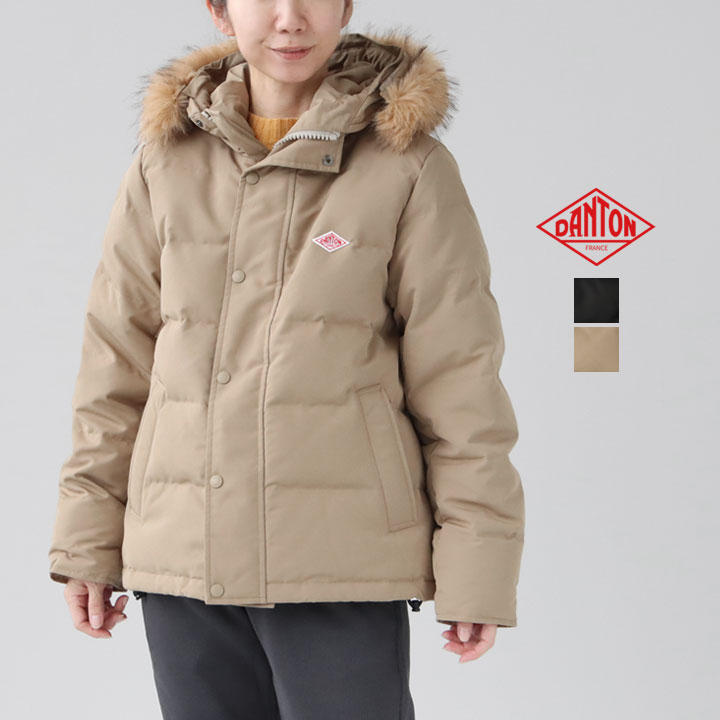 楽天市場】DANTON ダントン｜フェイクファー フードダウンジャケット