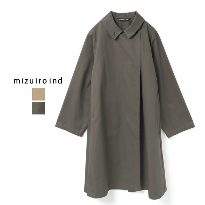 楽天市場】mizuiro ind ミズイロインド｜トレンチライクコート 3