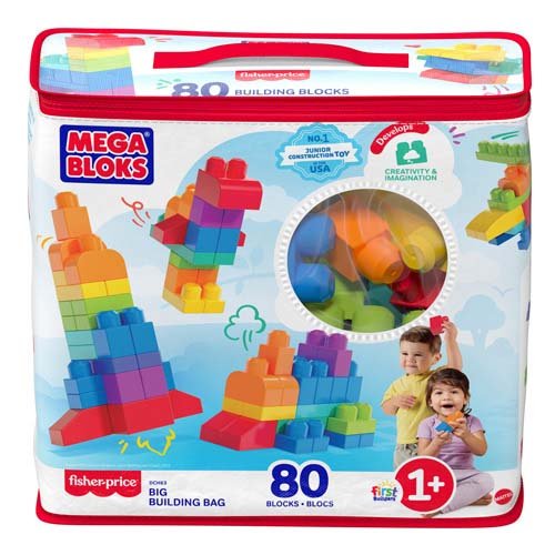 楽天市場】MEGA 1才からのメガブロック たっぷり80個ブロックパック