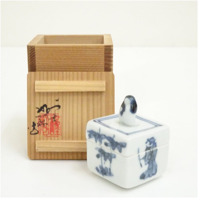 楽天市場】香合 色絵 立雛 高野昭阿弥作（木箱） : 茶道具商 左座園