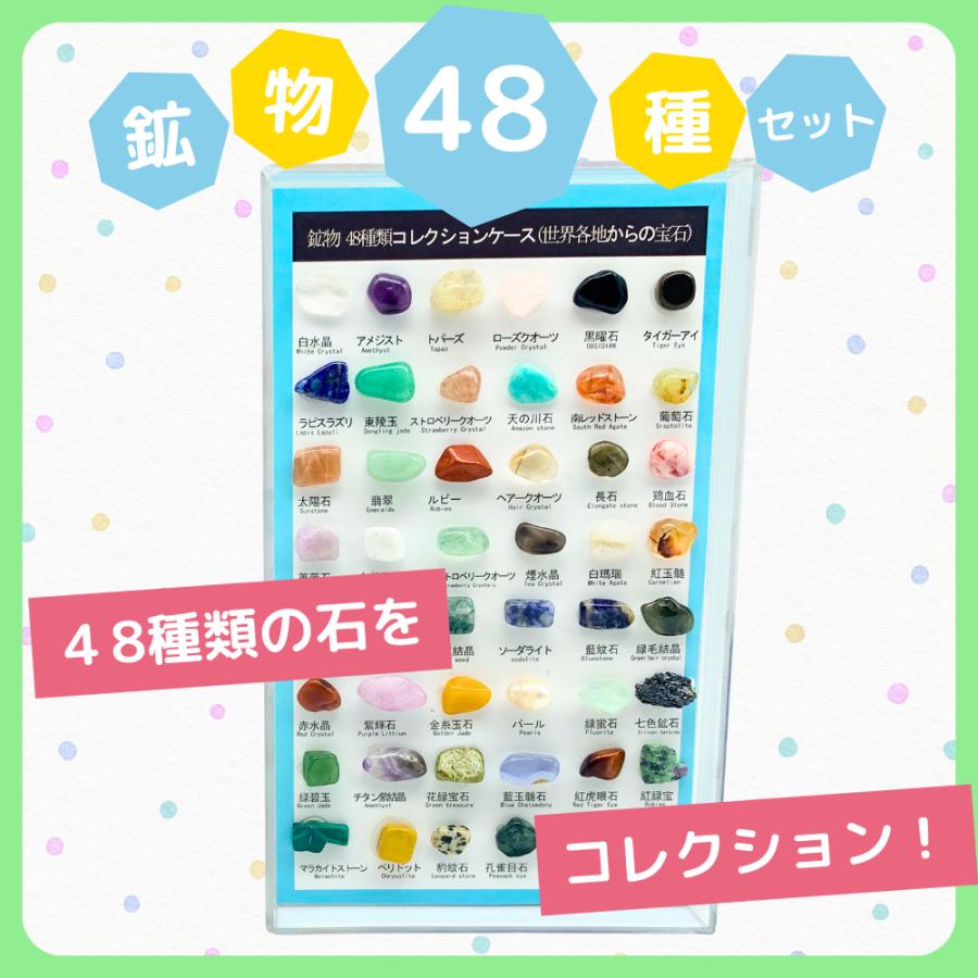 楽天市場】【エントリーでポイント10倍!!】 鉱物 標本 セット 図鑑 48