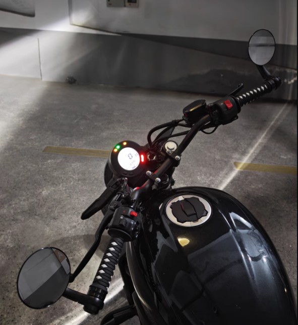 楽天市場】カワサキ エリミネーター 400 SE バイクミラー ブルーミラー