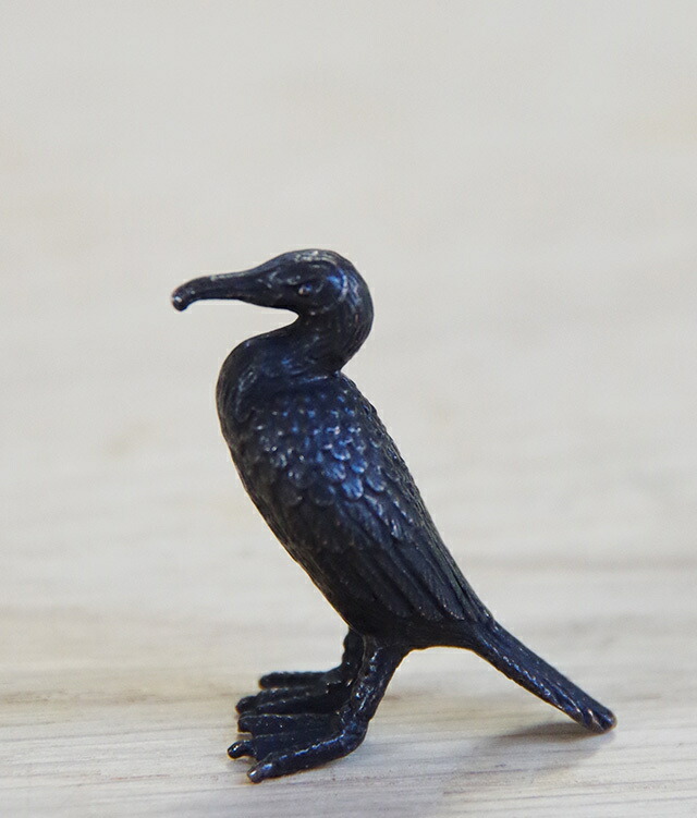 楽天市場】ミニチュア 置物 飾りフィギュア 盆景 鵜（う）銅製 添配