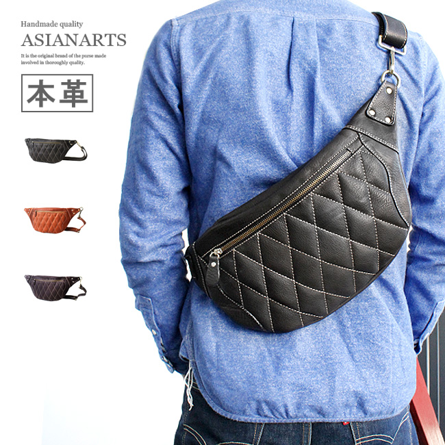 楽天市場】【期間限定10%オフ】バッグ ボディバッグ メンズ 本革