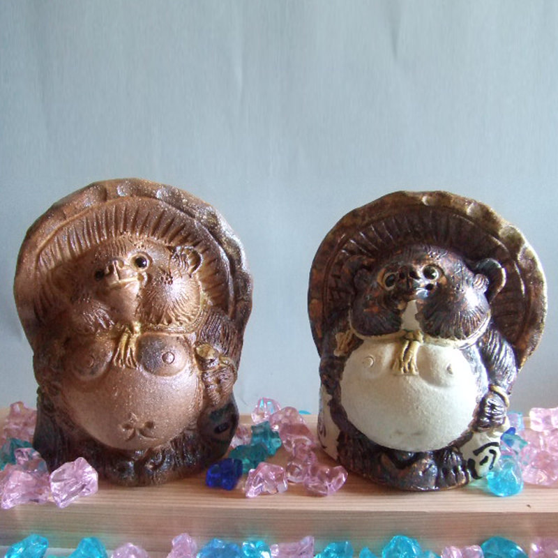 楽天市場】【スーパーSALE】 信楽焼 たぬき 置き物 陶器 中村陶器