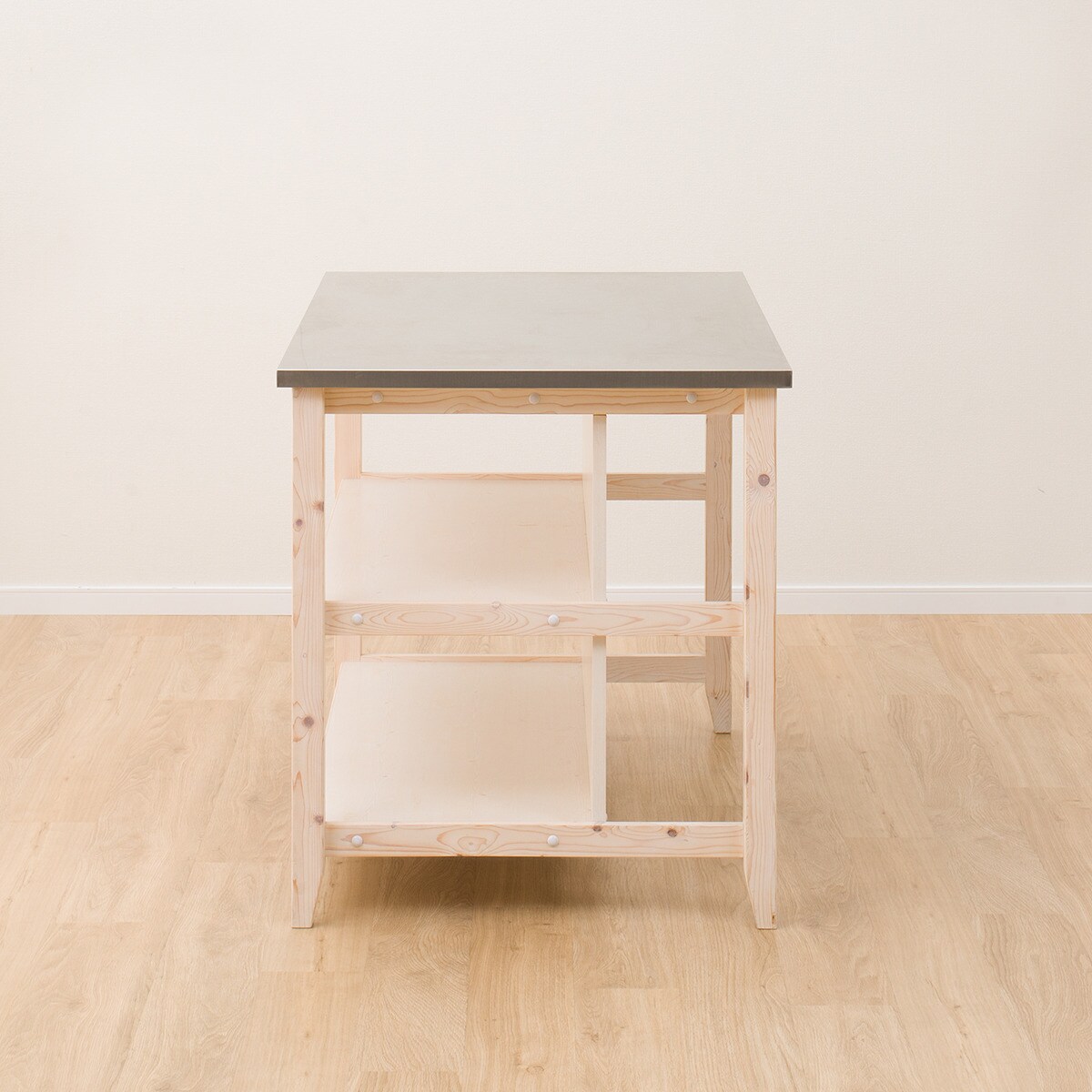 楽天市場】[幅120cm] ワークテーブル (シナモ12078WH ステン) ニトリ