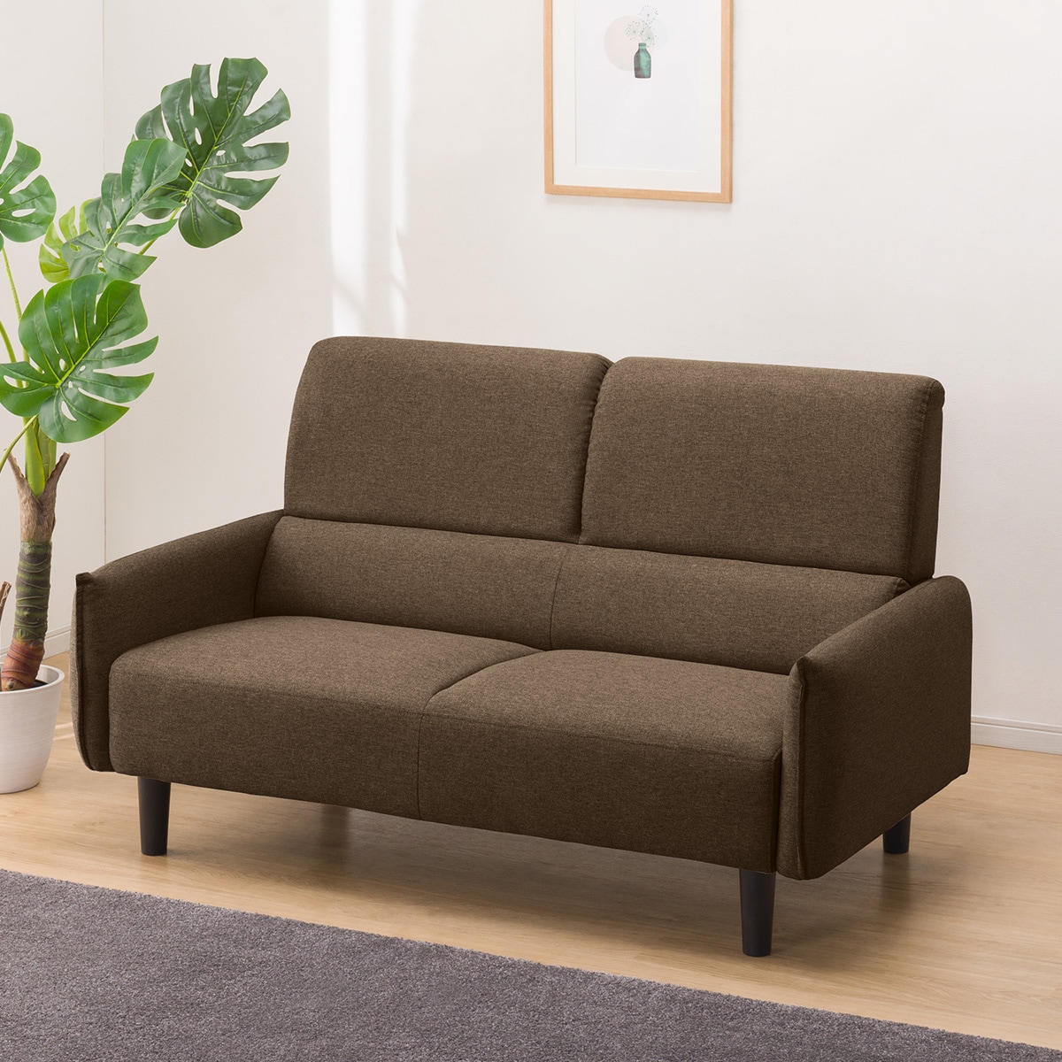 楽天市場】2人掛け 布張りソファ (BR) ニトリ 【配送員設置商品】 【5