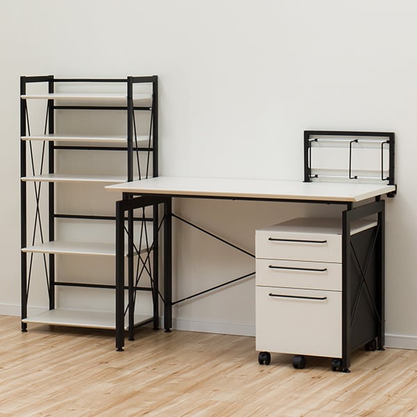 引取限定/3台/9000円//ニトリのデスクワゴン(サーヤ)ホワイト 3段