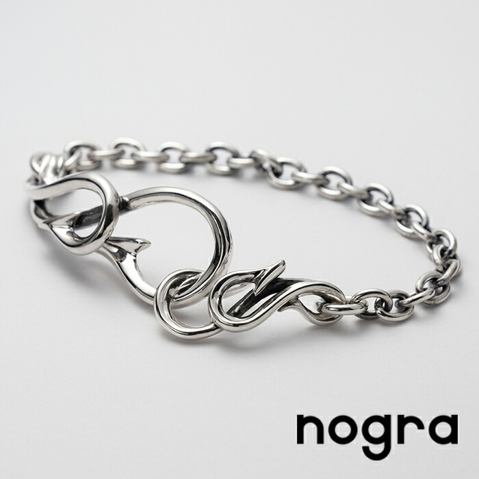 楽天市場】フィッシュフックブレスレットL シルバー 釣り針 海 釣り