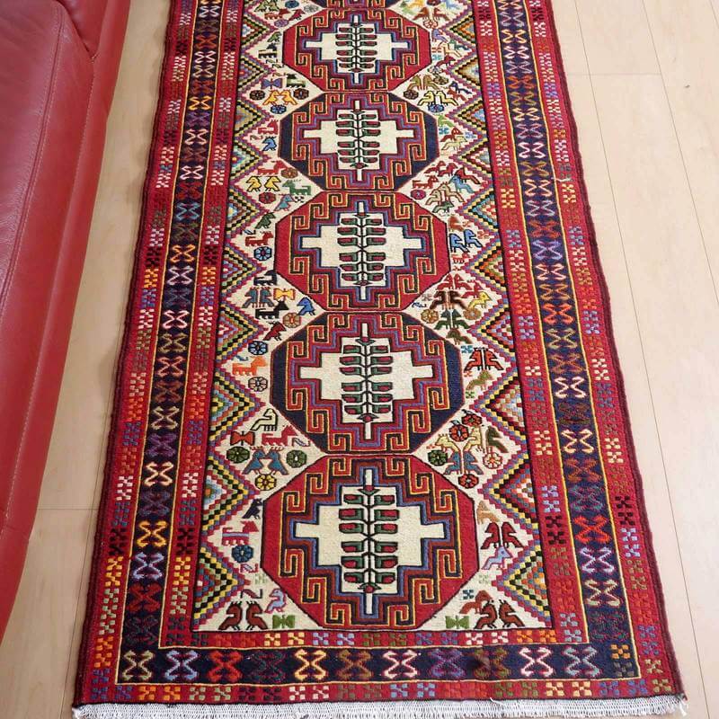 ア*ィ様 オールドキリム 手織りラグとラクダ飾りのセット ア*ィ様