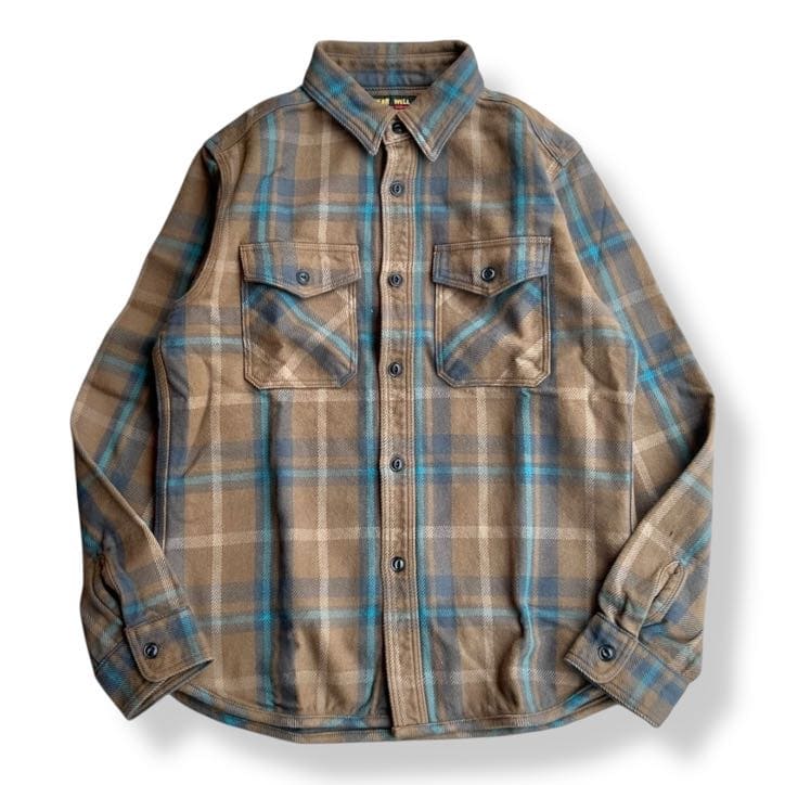 楽天市場】UES（ウエス）エクストラヘビーネルシャツ ベージュ