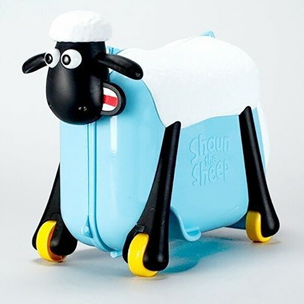 楽天市場】ひつじのショーン スーツケース 4輪 ライドオン スーツ