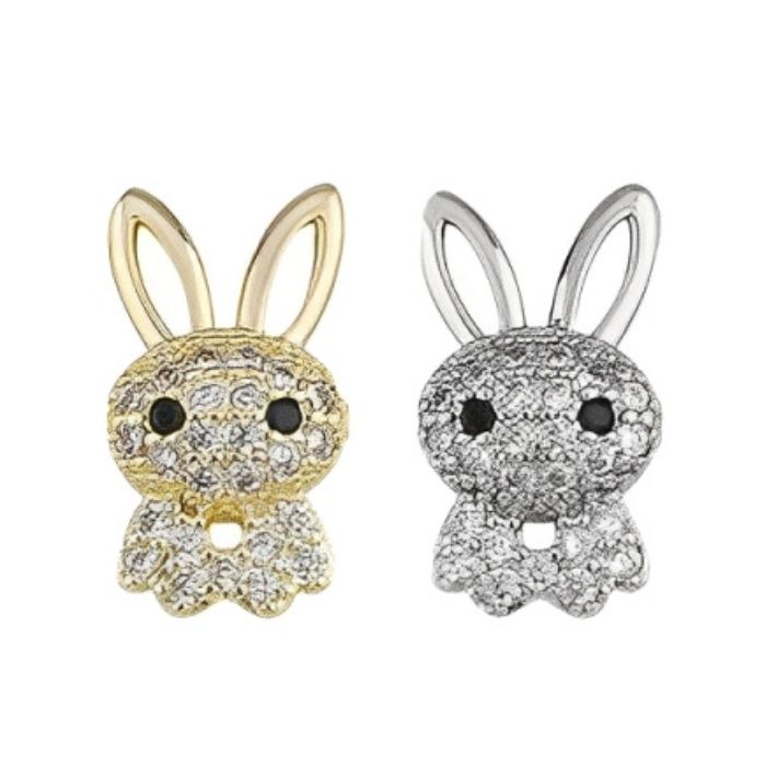 楽天市場】ポイント10倍ネイルパーツ うさぎ フェイス 2P 顔 ラビット