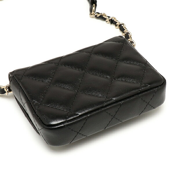 楽天市場】【中古】美品 シャネル マトラッセ カメリア ミニ チェーン