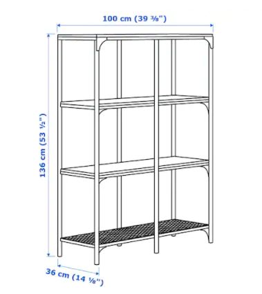 楽天市場】IKEA イケア FJALLBO フィエルボシェルフユニット, ブラック
