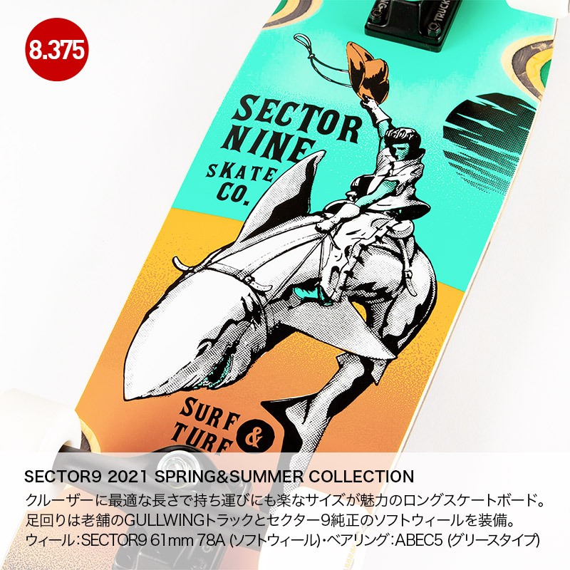楽天市場】SECTOR 9/セクターナイン スケートボード コンプリート
