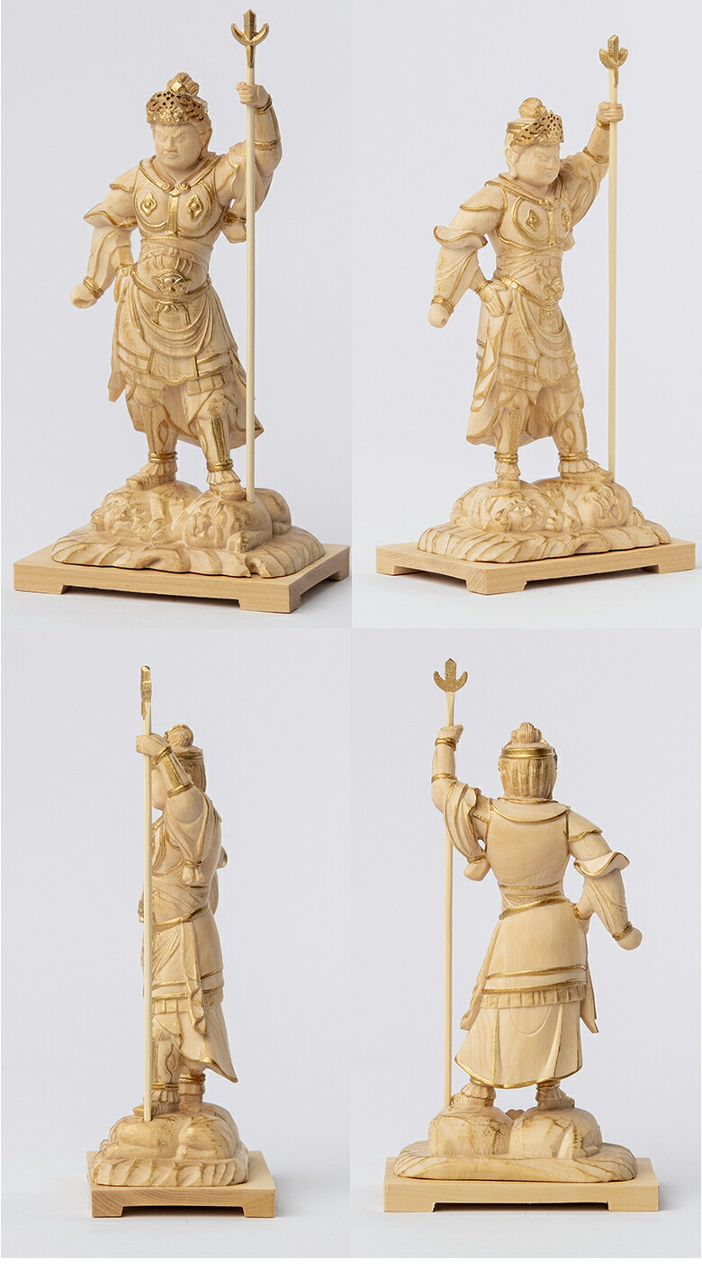 楽天市場】極小仏 泥足毘沙門天【豪華特典付き！】仏像 木彫 精密 精巧