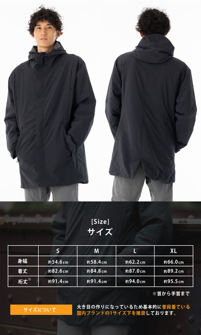 楽天市場】【最新】ORION PARKA 3 ブラック オリオンパーカー メンズ
