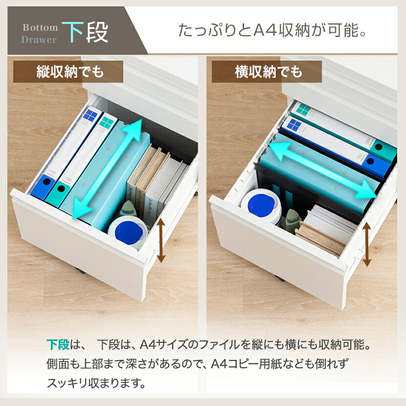 楽天市場】デスクワゴン オフィスコム ワゴン キャスター付き 3段