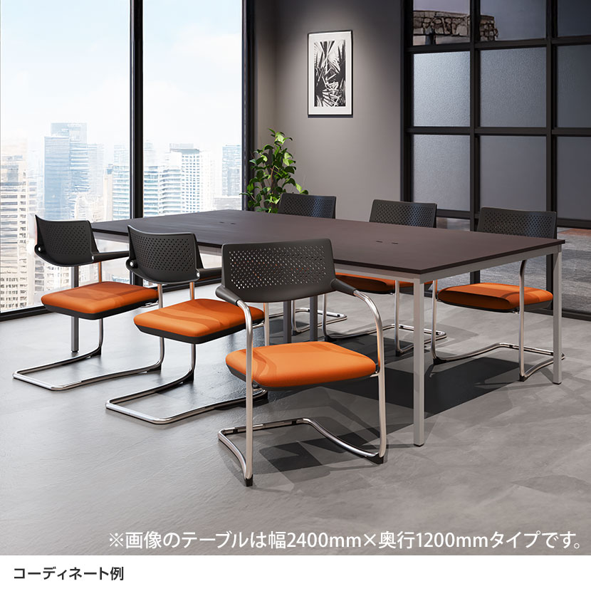 楽天市場】【チェア)ホワイト×ブラック:次回入荷未定】【6人用 会議