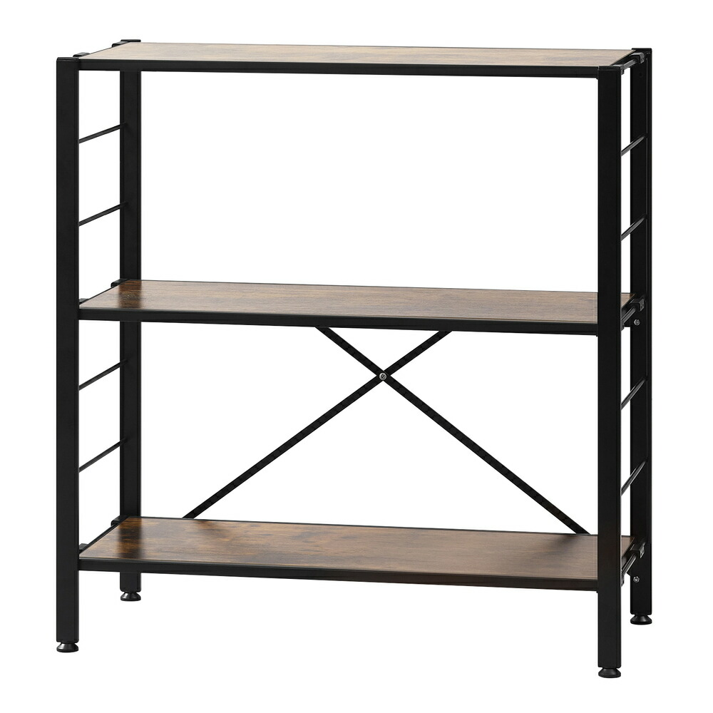 楽天市場】ラック スチールラック 3段 幅76 棚 スチール おしゃれ