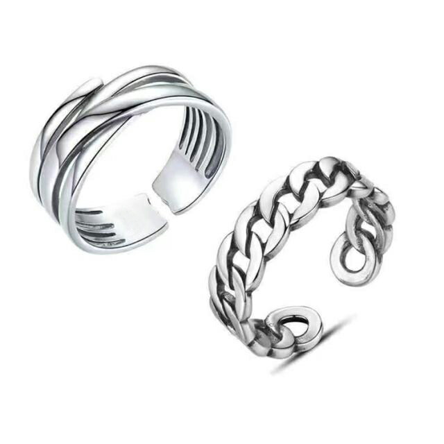 楽天市場】2個セット リング メンズ 指輪 メンズ レディース シルバー