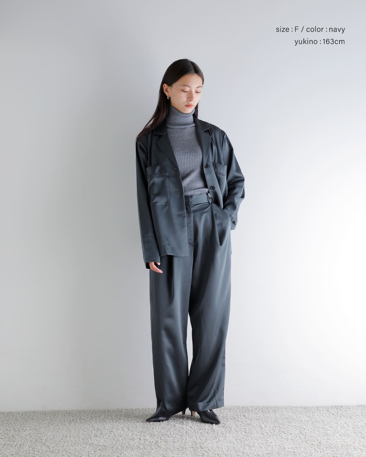 楽天市場】セール【30%OFF】anuke アンヌーク サテン テーラード