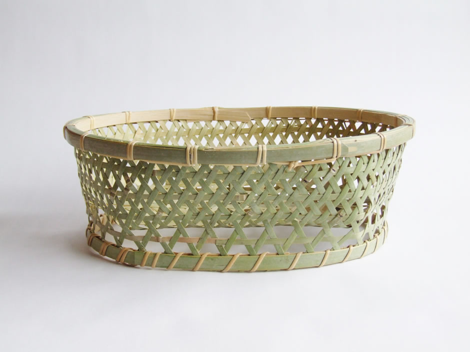 楽天市場】【日本の竹細工】椀かご 楕円 大サイズ 3〜4人用 底補強力竹