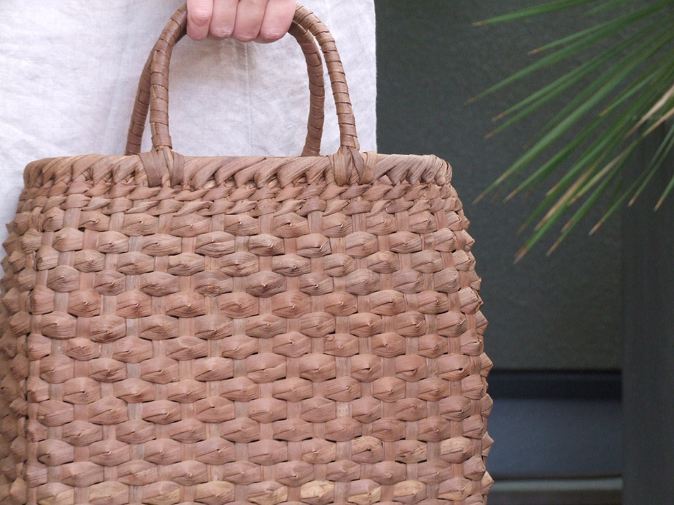 楽天市場】純国産 信州長野県 山葡萄かごバッグ 鱗編み 定番型 特上