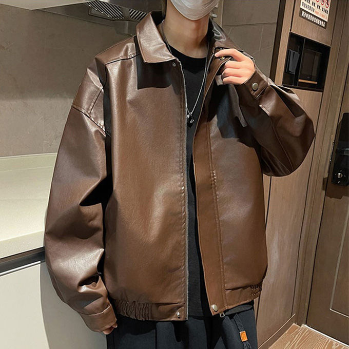 楽天市場】レザージャケット メンズ ライダースジャケット PUレザー