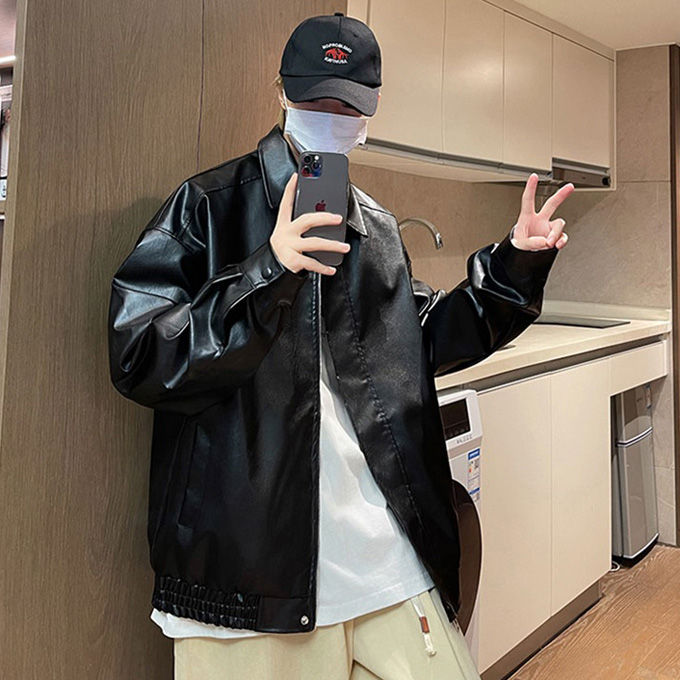 楽天市場】レザージャケット メンズ ライダースジャケット PUレザー