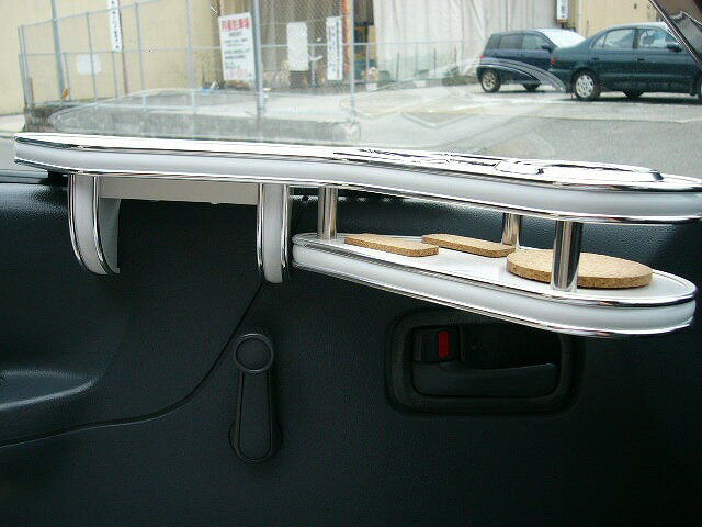 楽天市場】100系ハイエースワゴンサイドテーブル 助手席側 カスタム