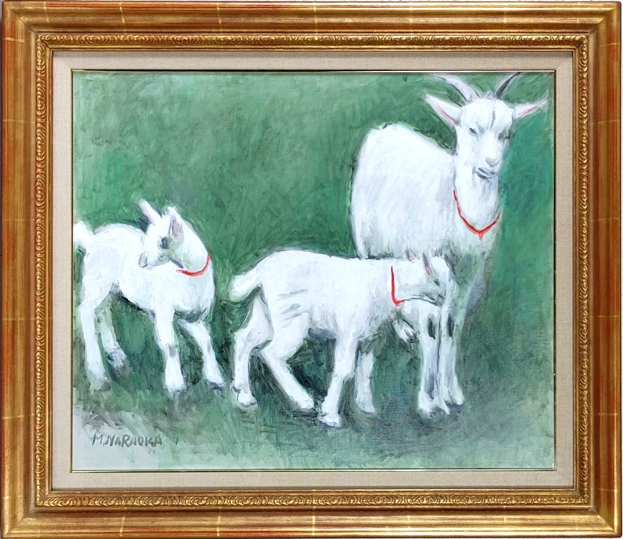 楽天市場】奈良岡正夫 「親仔」 油彩15号 : 小野画廊