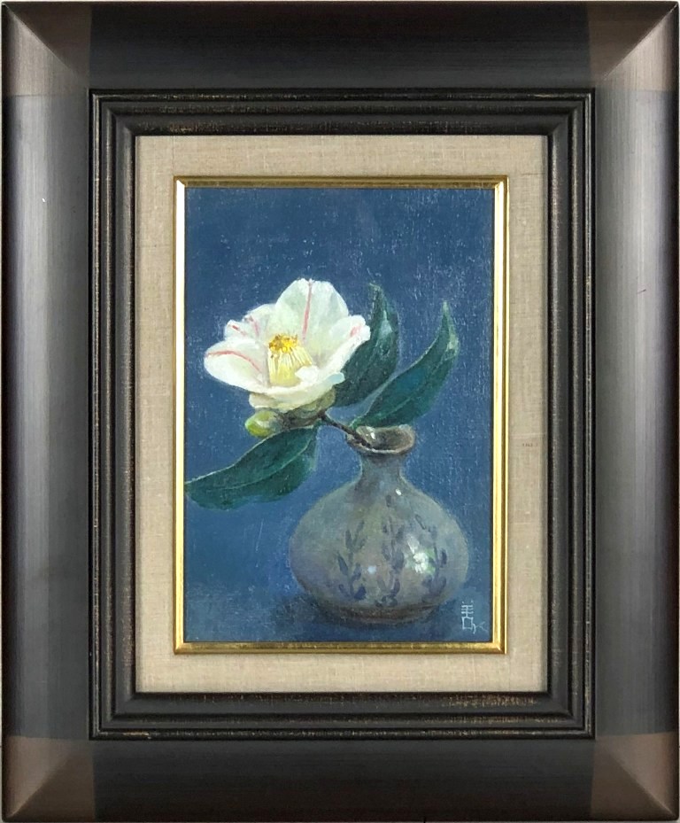 楽天市場】椿（油彩画｜絵画）：アート・美術品・骨董品・民芸品