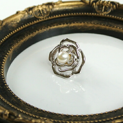 楽天市場】国産アコヤ本真珠 6mm珠使用 ピンブローチ 花(バラ) 幅約