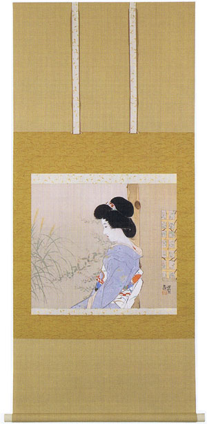 楽天市場】掛け軸『立秋』伊東深水 : オペラギャラリー