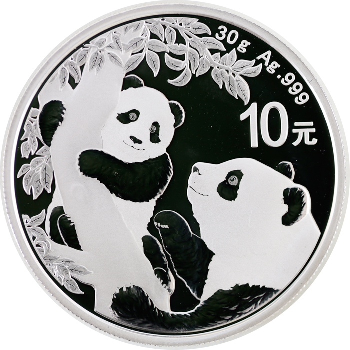 楽天市場】中国 パンダ純銀1オンス10元銀貨 2021年 31.105g 径40mm