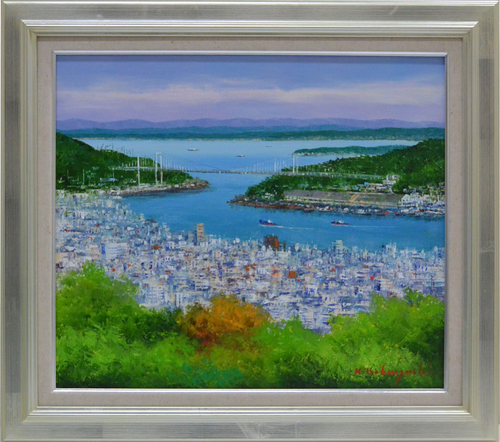 楽天市場】小林幸三 「 上高地河童橋 」 油絵 油彩画 F6 ( 6号