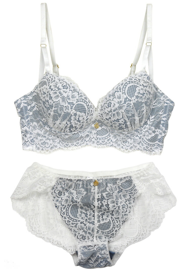 楽天市場】脇高フラワーレース ブラジャー ショーツ 上下セット 下着
