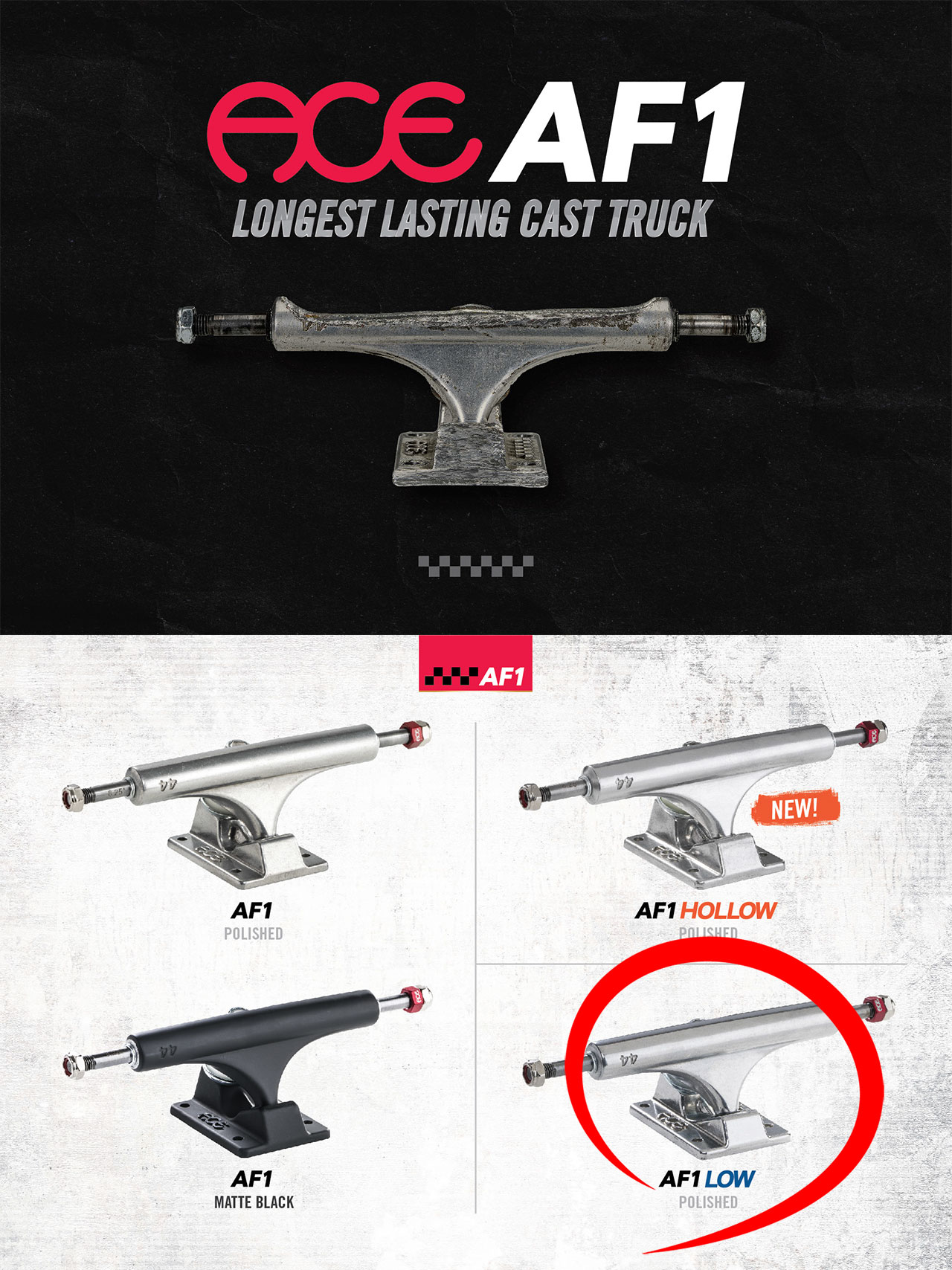 楽天市場】【正規輸入品】 ACE TRUCKS (エース トラック) AF1 LOW