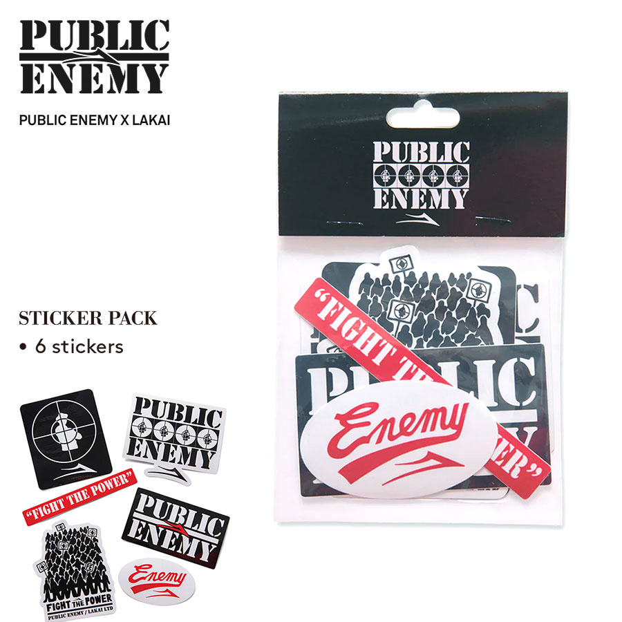 楽天市場】【正規輸入品】 Lakai x Public Enemy Sticker Pack
