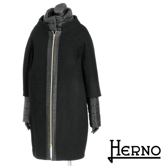 楽天市場】送料無料 HERNO ヘルノ ウール×ダウンジャケットレイヤード