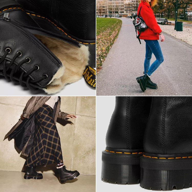 楽天市場】Dr.Martens ドクターマーチン Jadon Boot Leather Faux Fur