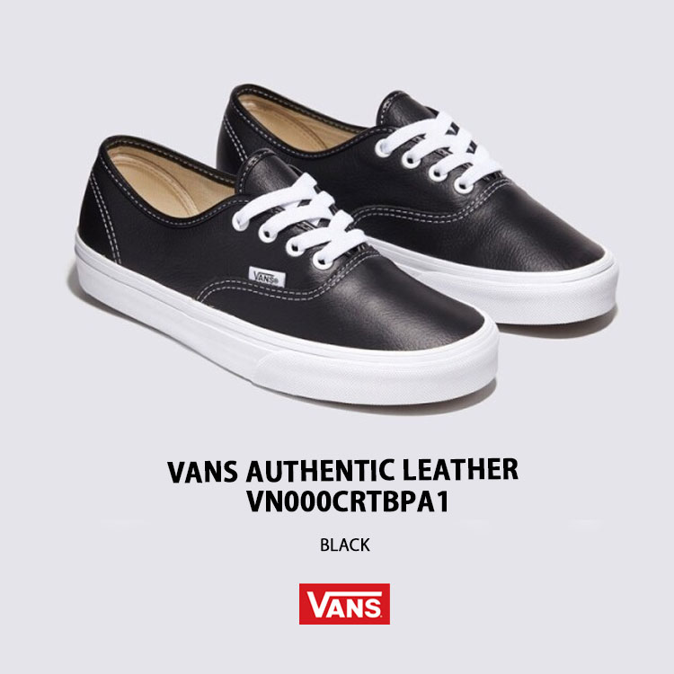 楽天市場】VANS バンズ スニーカー AUTHENTIC LEATHER BLACK