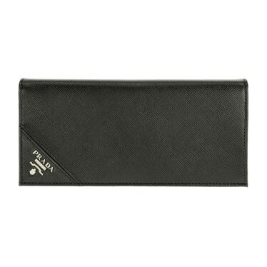 楽天市場】PRADA 2MV836-S/ME/NERプラダ 二折長財布型押レザーブラック